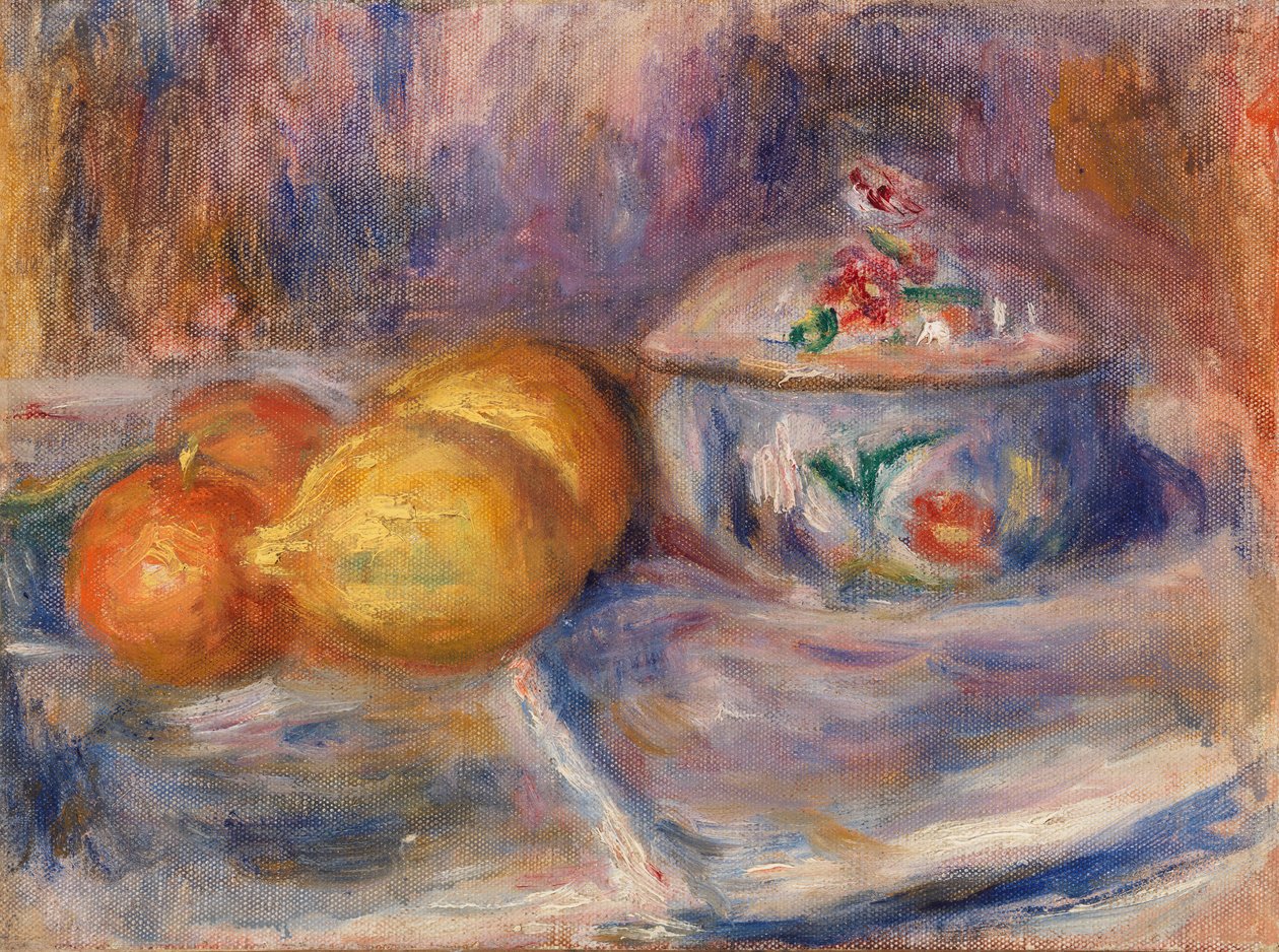 Fruits et bonbonnière - Pierre-Auguste Renoir