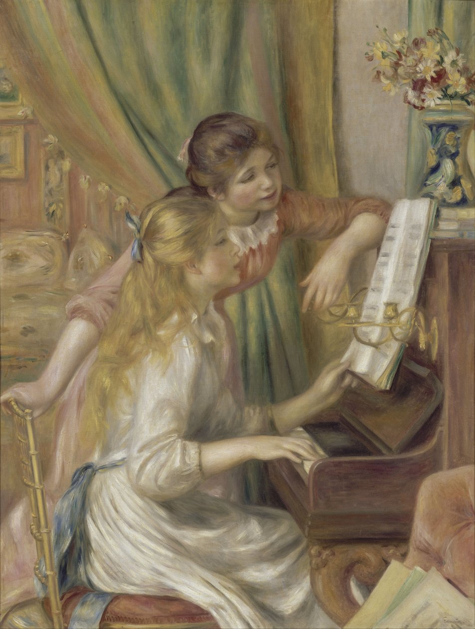 Jeunes filles au piano - Pierre-Auguste Renoir