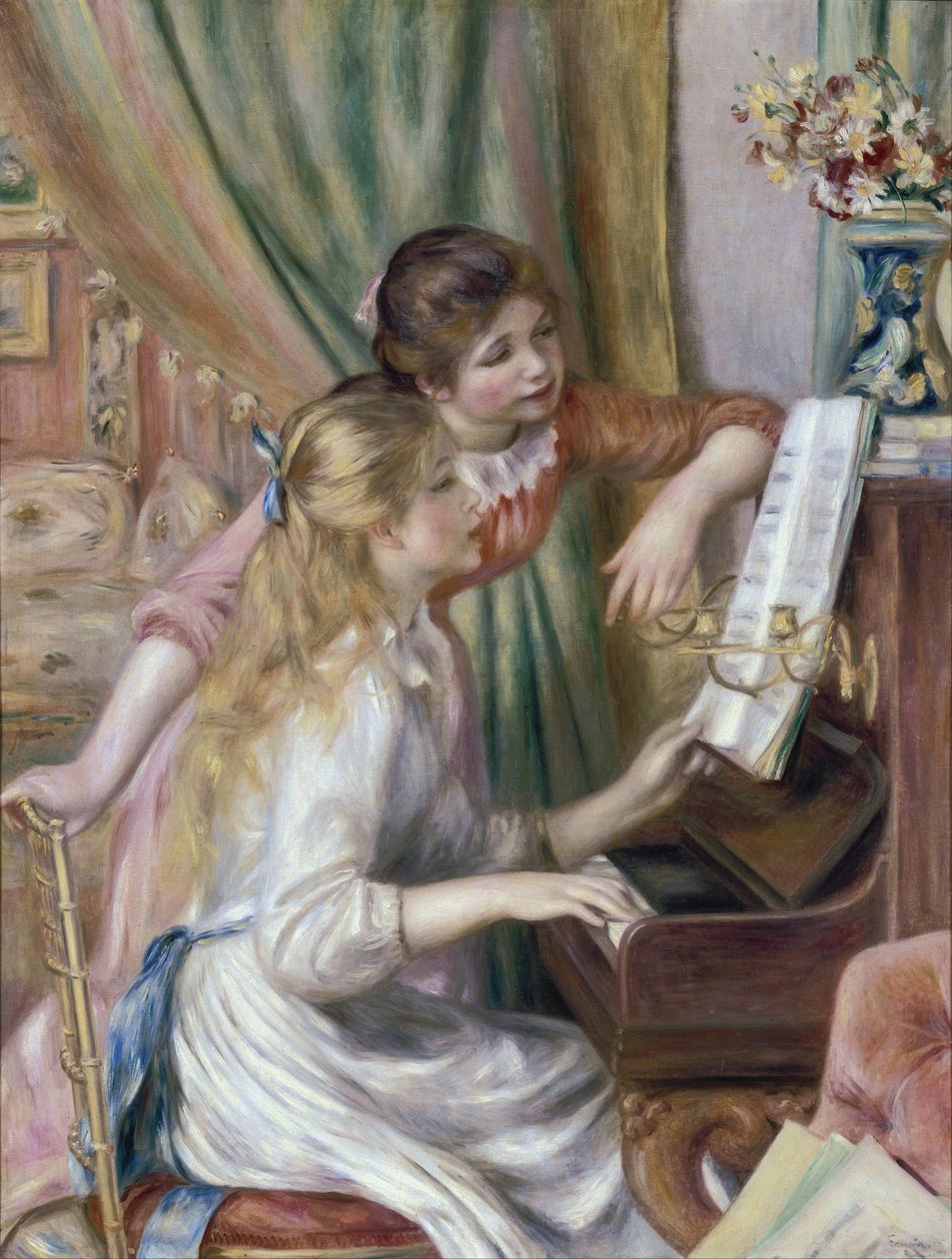 Jeunes filles au piano - Pierre-Auguste Renoir