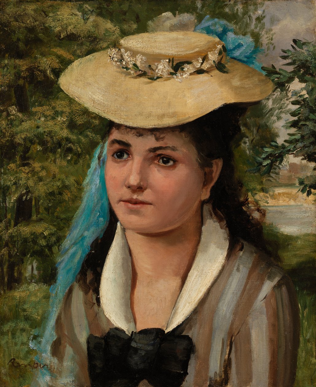 Jeune fille au chapeau de paille - Pierre-Auguste Renoir