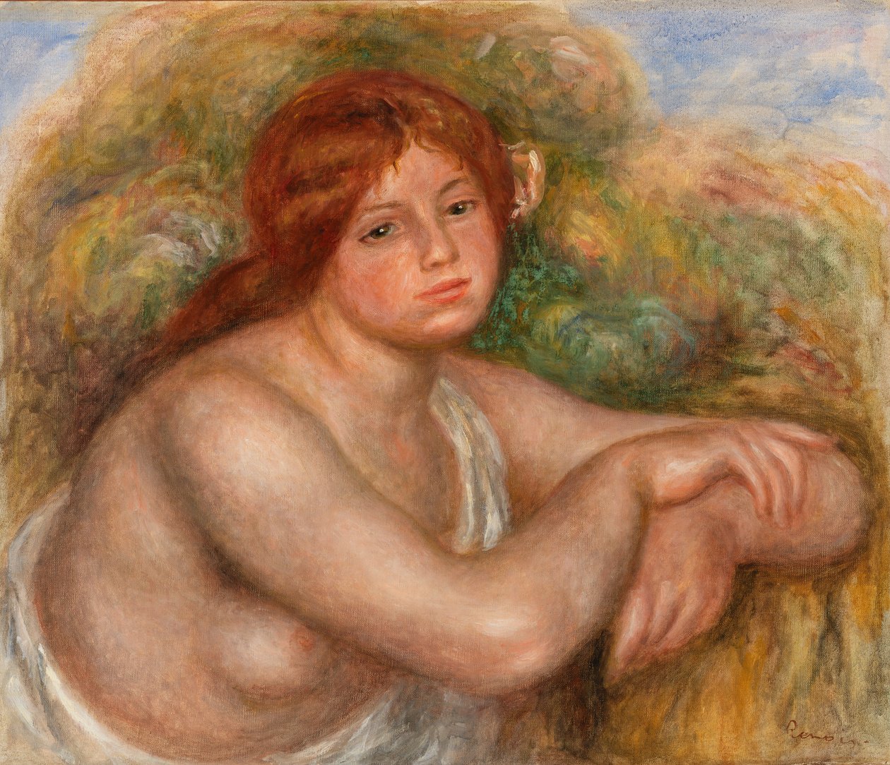 Étude de nu, buste de femme - Pierre-Auguste Renoir