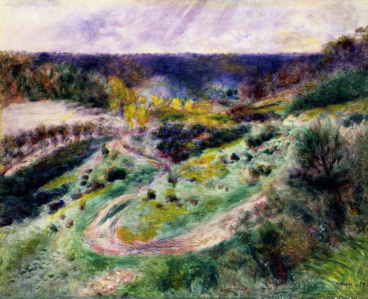 Route à Wargemont - Pierre-Auguste Renoir
