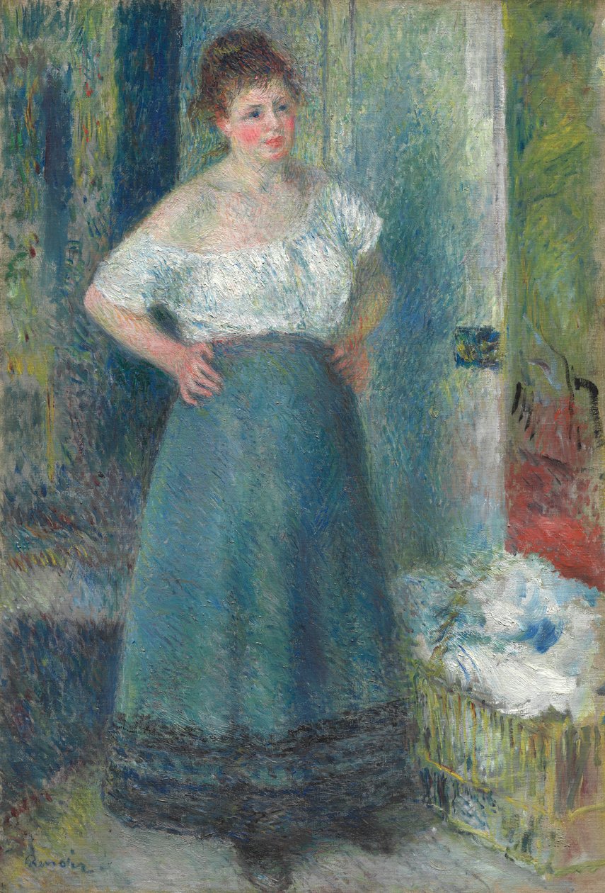 La Blanchisseuse - Pierre-Auguste Renoir