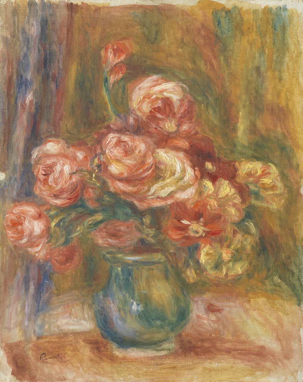 Vase de roses - Pierre-Auguste Renoir
