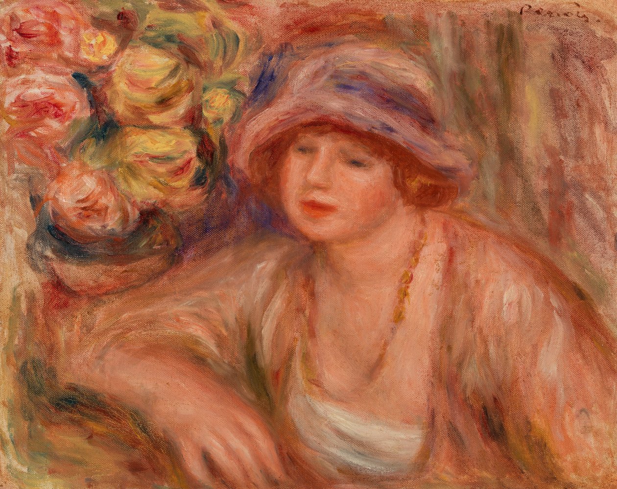 Femme accoudée - Pierre-Auguste Renoir
