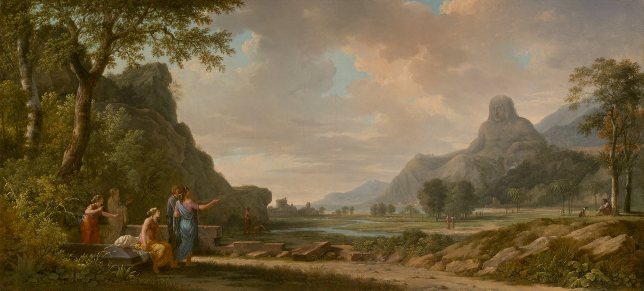 Mont Athos sculpté en monument à Alexandre le Grand - Pierre-Henri de Valenciennes