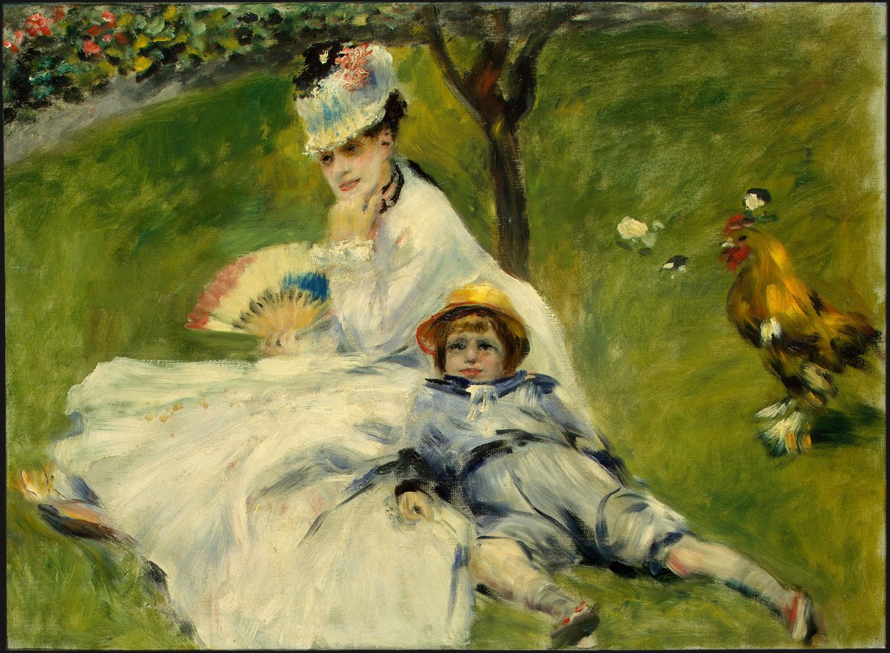 Madame Monet et son fils - Pierre Auguste Renoir