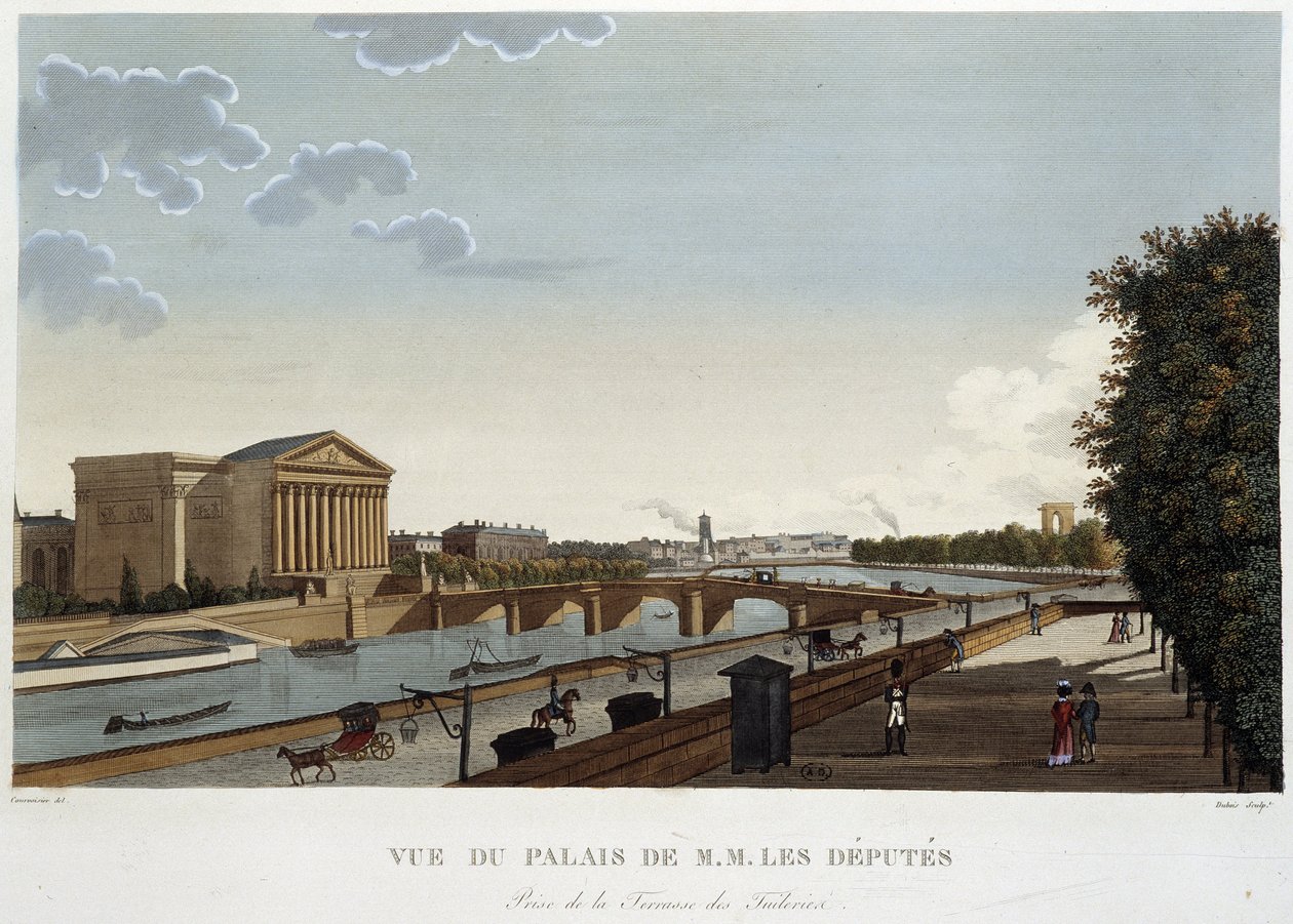 Vue du Palais des Députés - Pierre (after) Courvoisier