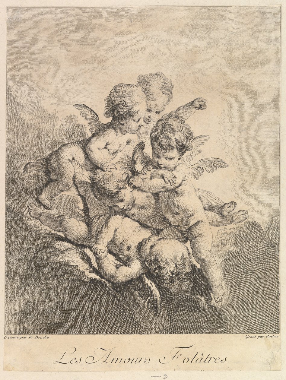 Enfants jouant - Pierre Alexandre Aveline