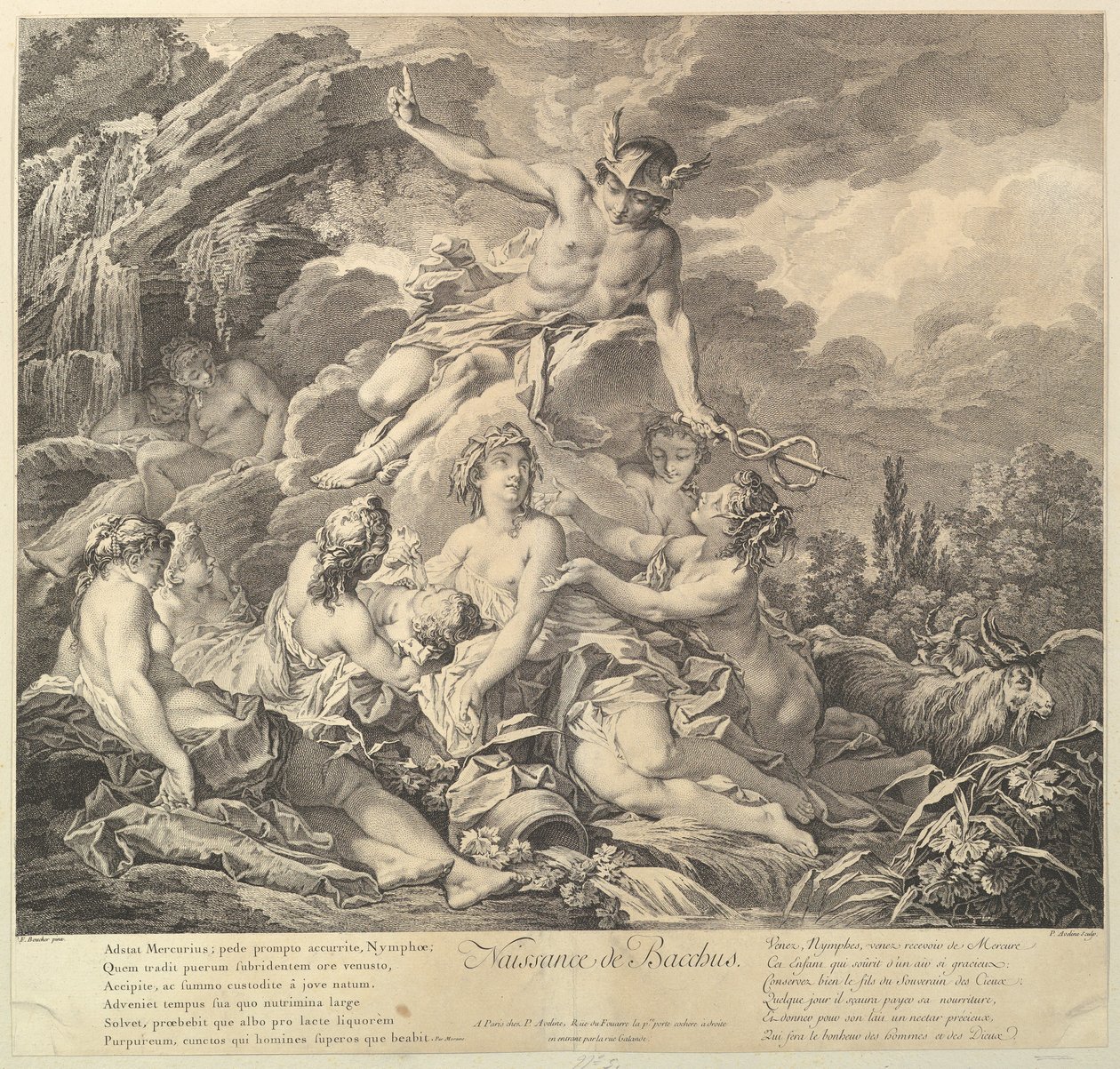 Naissance de Bacchus - Pierre Alexandre Aveline