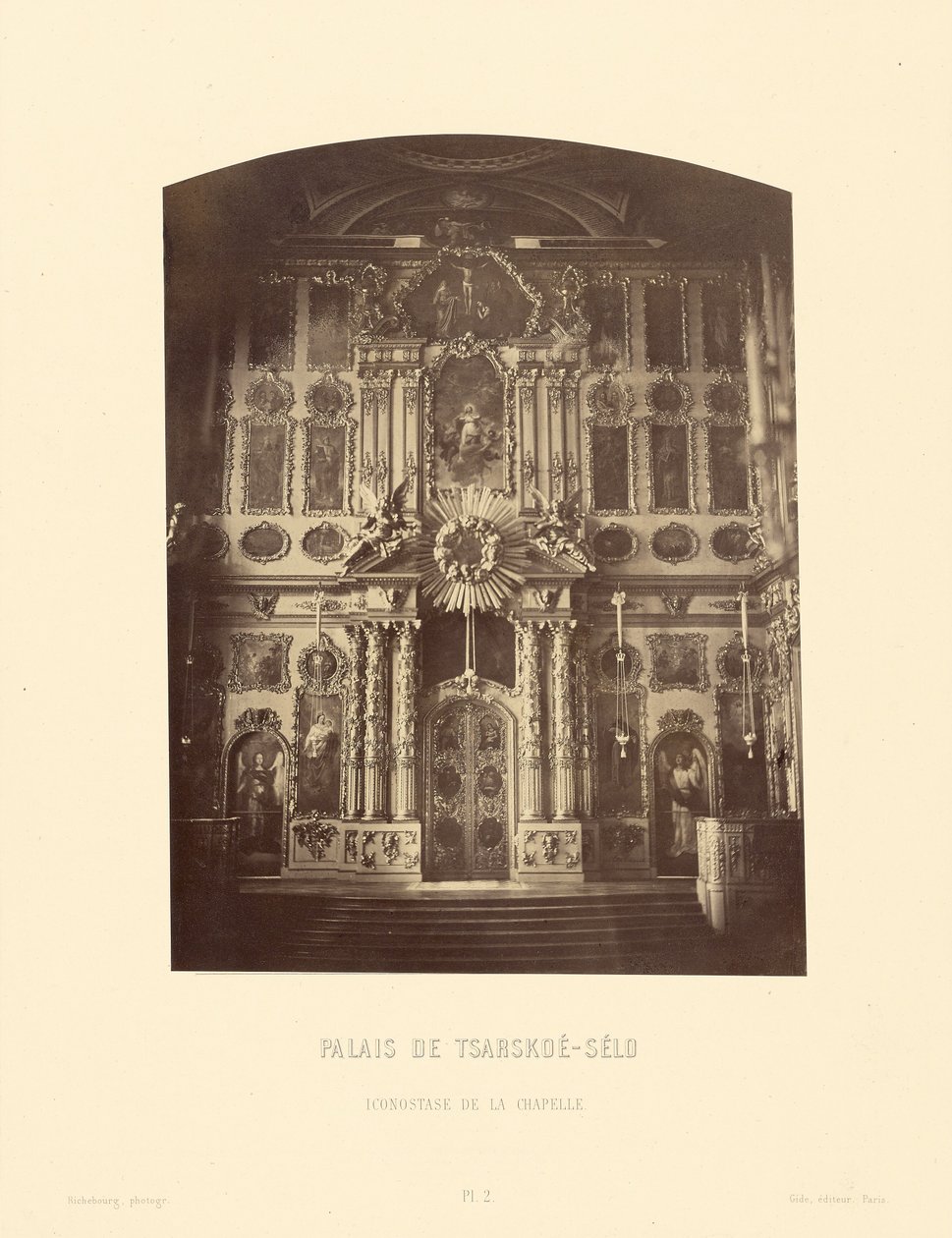 Palais de Tsarskoe-Selo, Iconostase de la Chapelle - Pierre Ambrose Richebourg