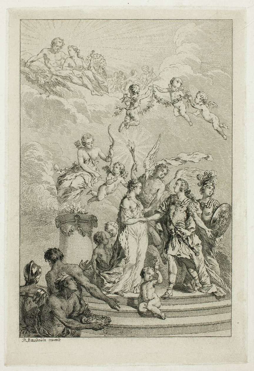 Allégorie du mariage du Dauphin Louis avec l