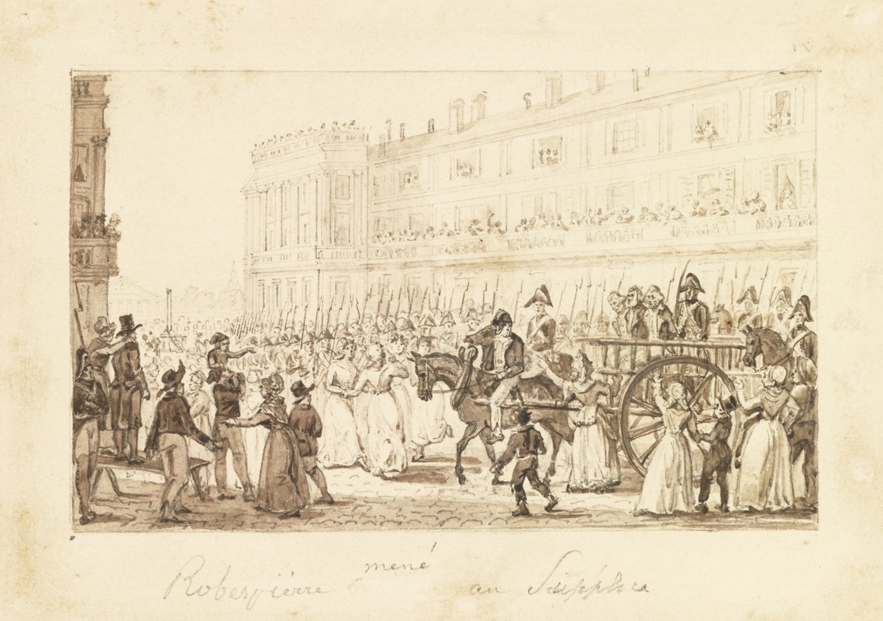 Robespierre et ses complices conduits à leur exécution - Pierre Antoine Demachy