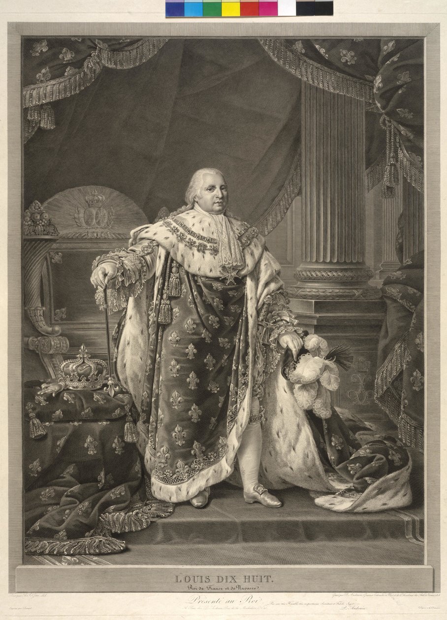 Roi de France Louis XVIII - Pierre Audouin