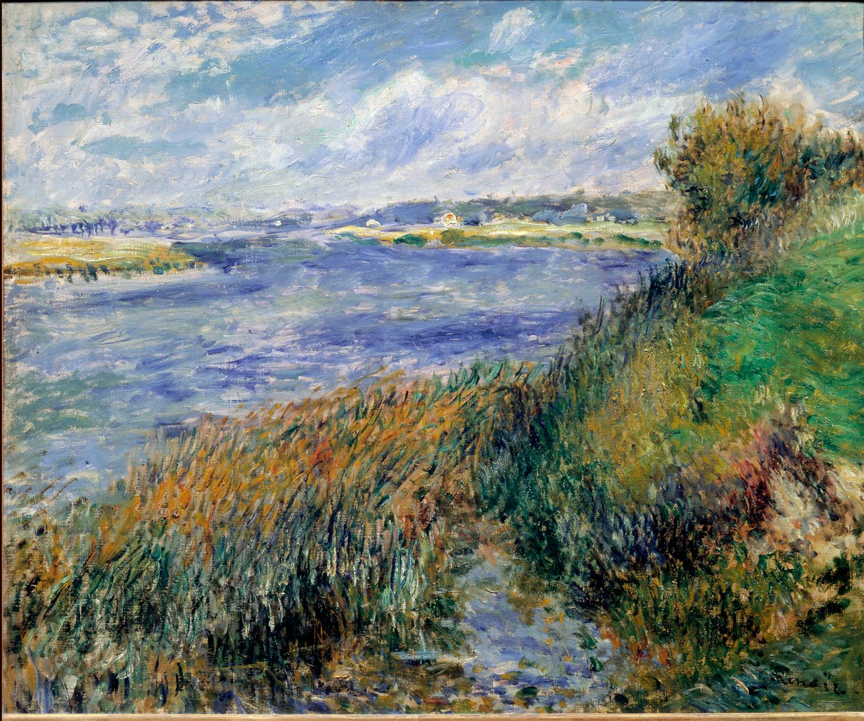 Rives de la Seine à Champrosay - Pierre Auguste Renoir