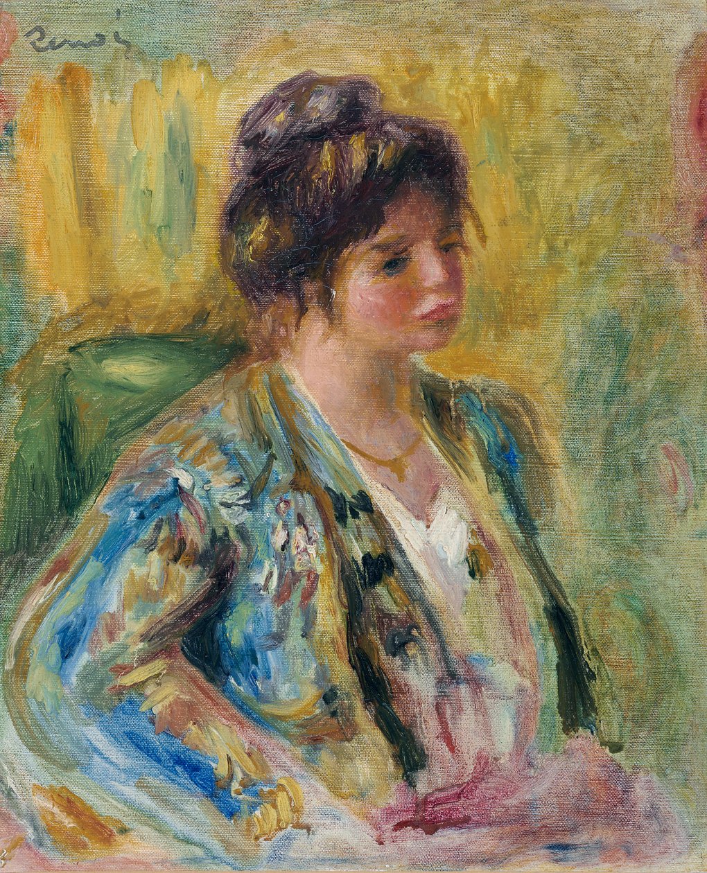 Buste de femme en costume oriental, vers 1895 - Pierre Auguste Renoir