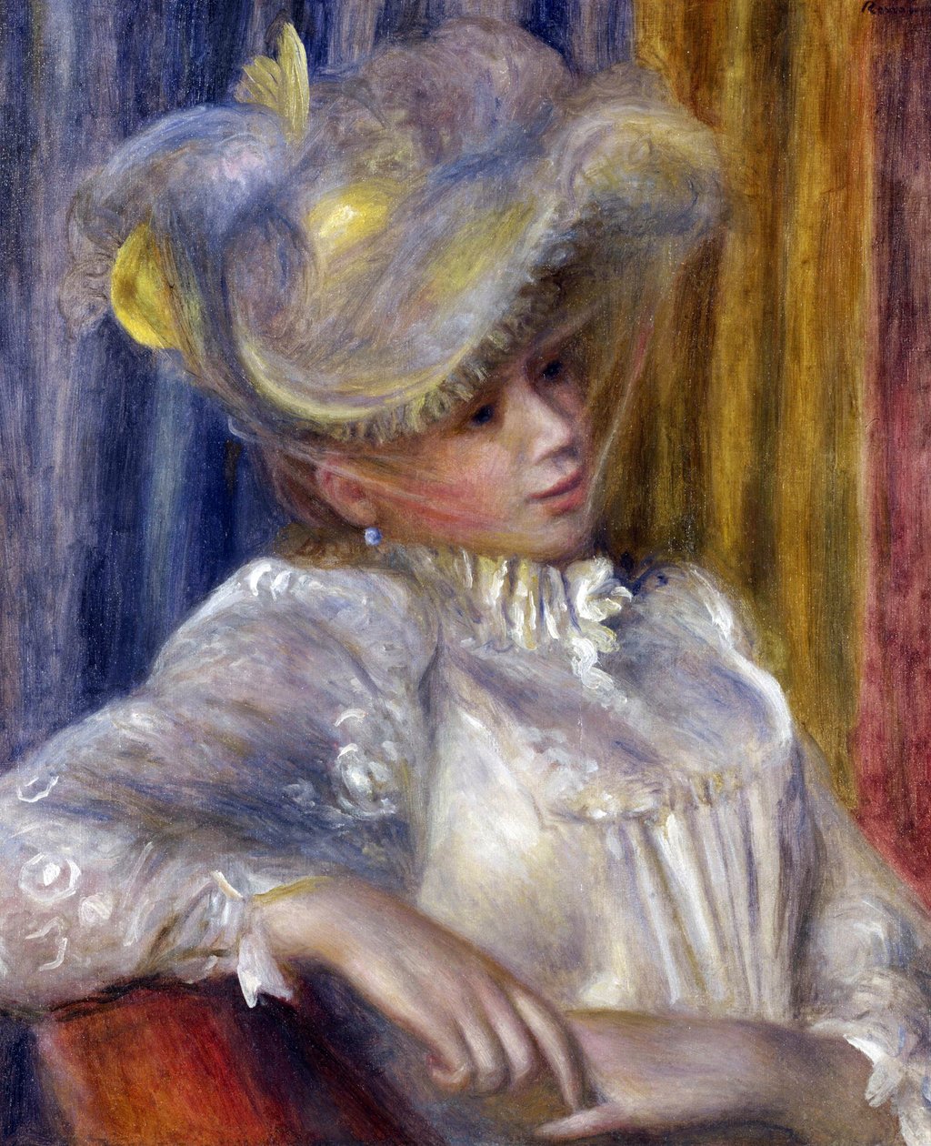 Femme au chapeau - Pierre Auguste Renoir