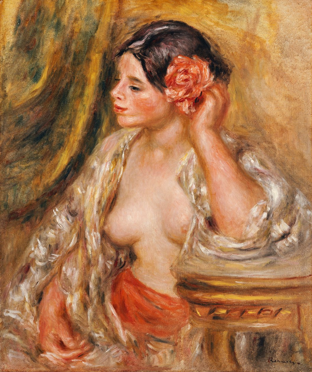 Gabrielle à sa coiffure, 1910 - Pierre Auguste Renoir