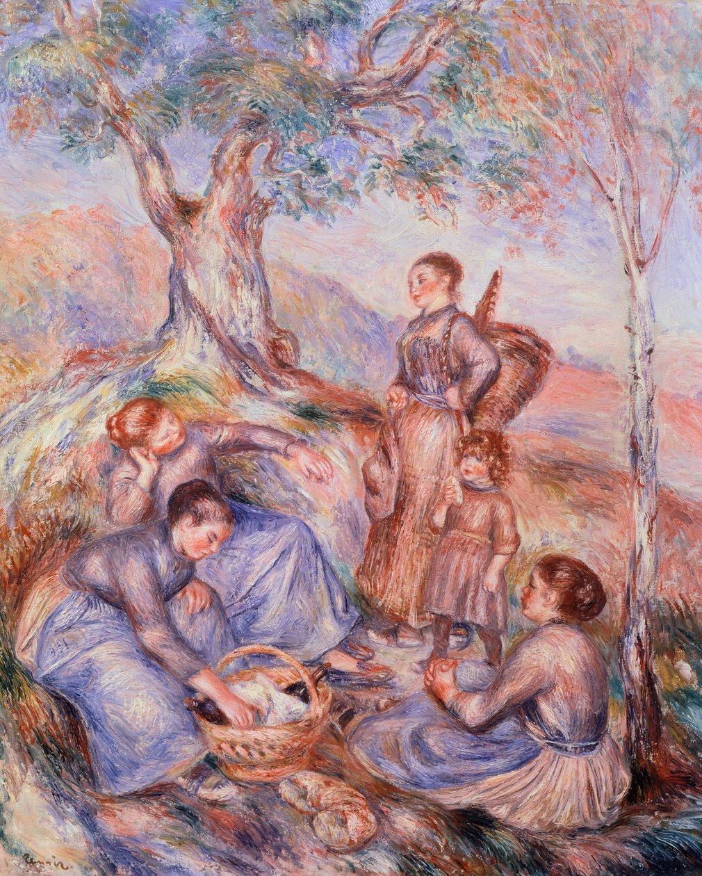 Petit déjeuner des moissonneurs par Pierre-Auguste Renoir - Pierre Auguste Renoir