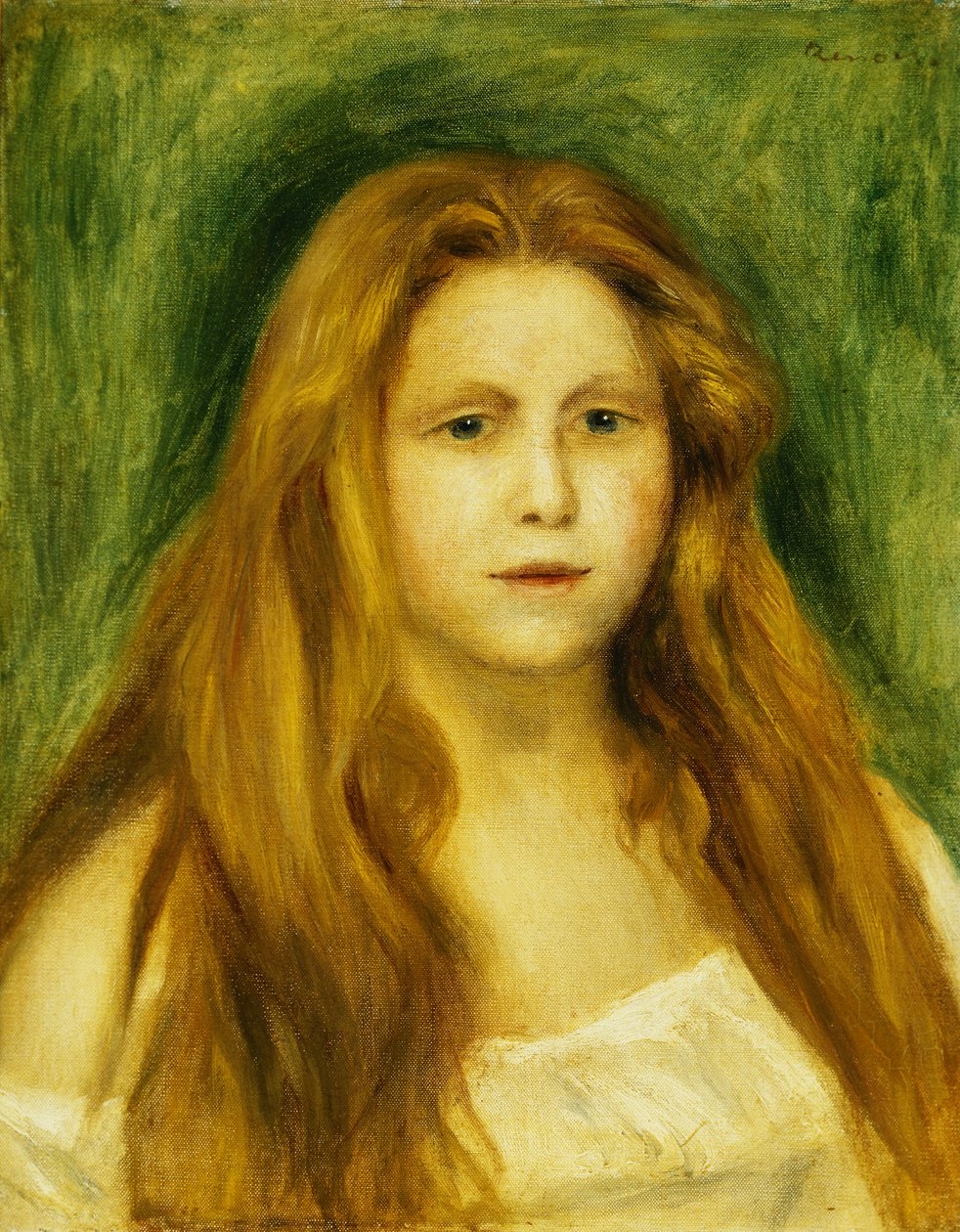Tête de jeune fille, 1888 - Pierre Auguste Renoir