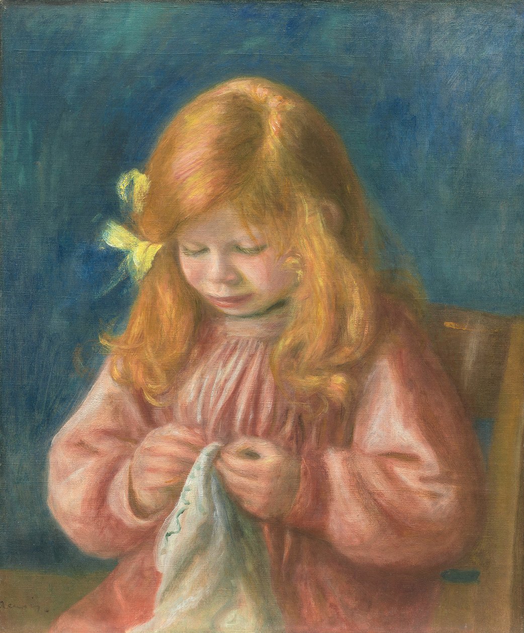 Jean Renoir cousant, 1899-1900 - Pierre Auguste Renoir