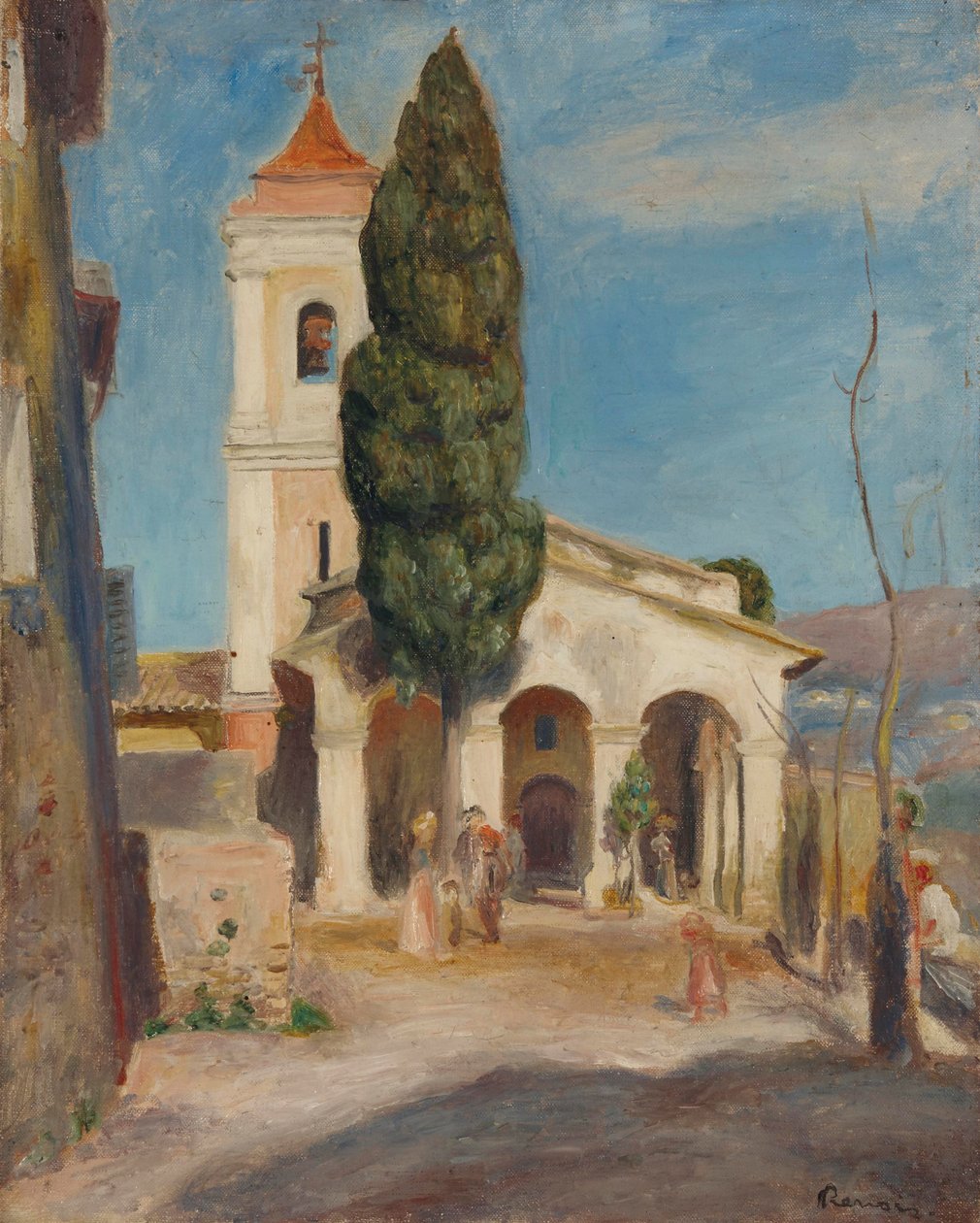 La Chapelle Notre-Dame de Protection au Haut-de-Cagnes - Pierre Auguste Renoir