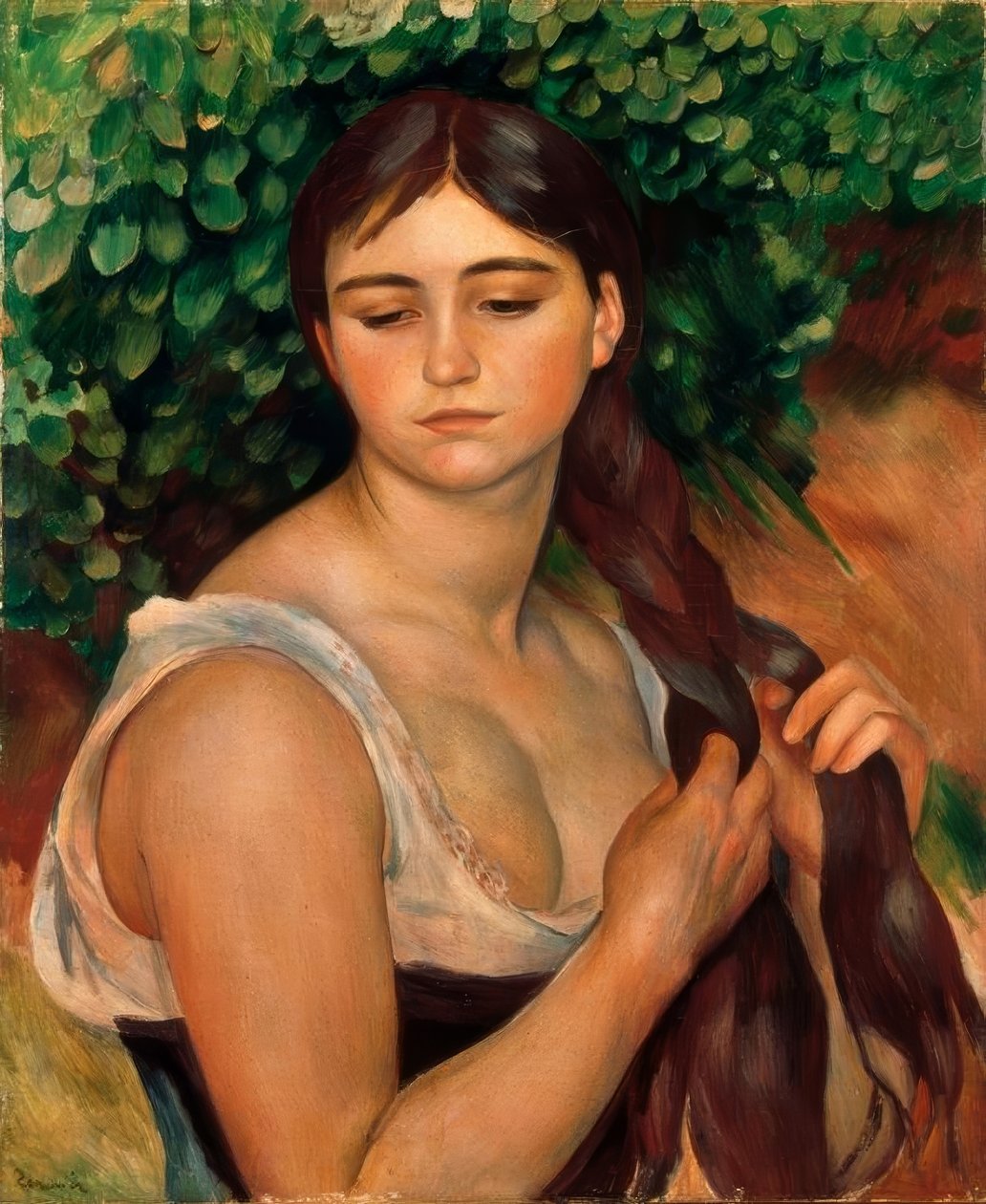 La Natte - Pierre-Auguste Renoir