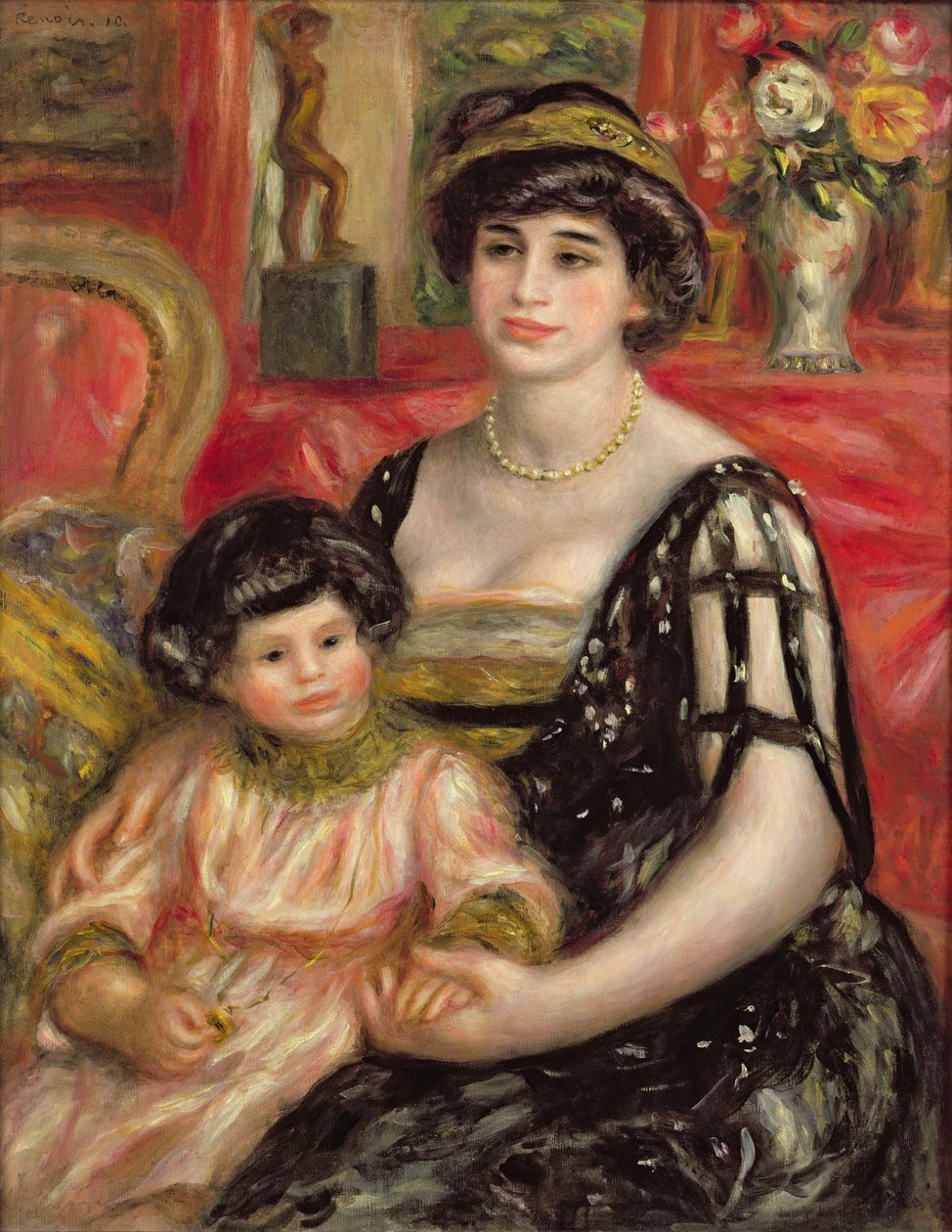 Madame Josse Bernheim-Jeune et son fils Henry, 1910 - Pierre Auguste Renoir