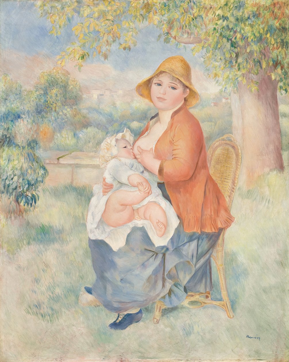 Maternité ou Femme allaitant son enfant (Madame Renoir et son fils) - Pierre Auguste Renoir