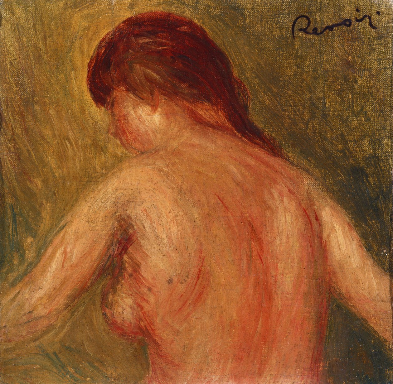 Torso féminin nu, de dos - Pierre Auguste Renoir