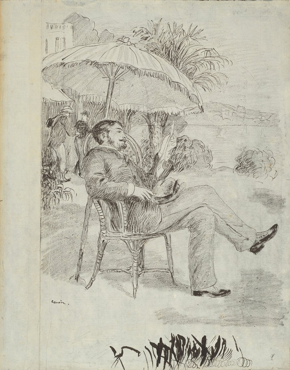 Sur la terrasse d