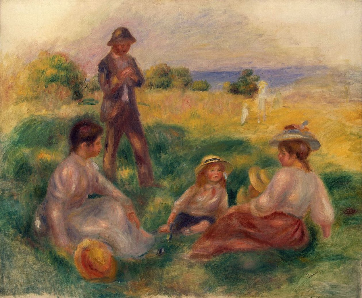 Fête à la campagne à Berneval - Pierre Auguste Renoir