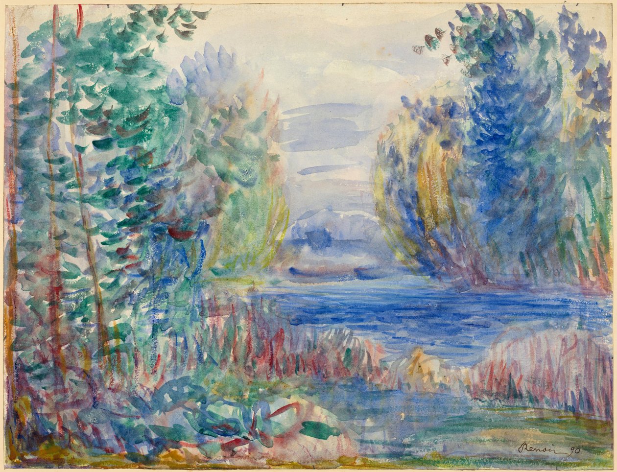 Paysage de rivière - Pierre Auguste Renoir