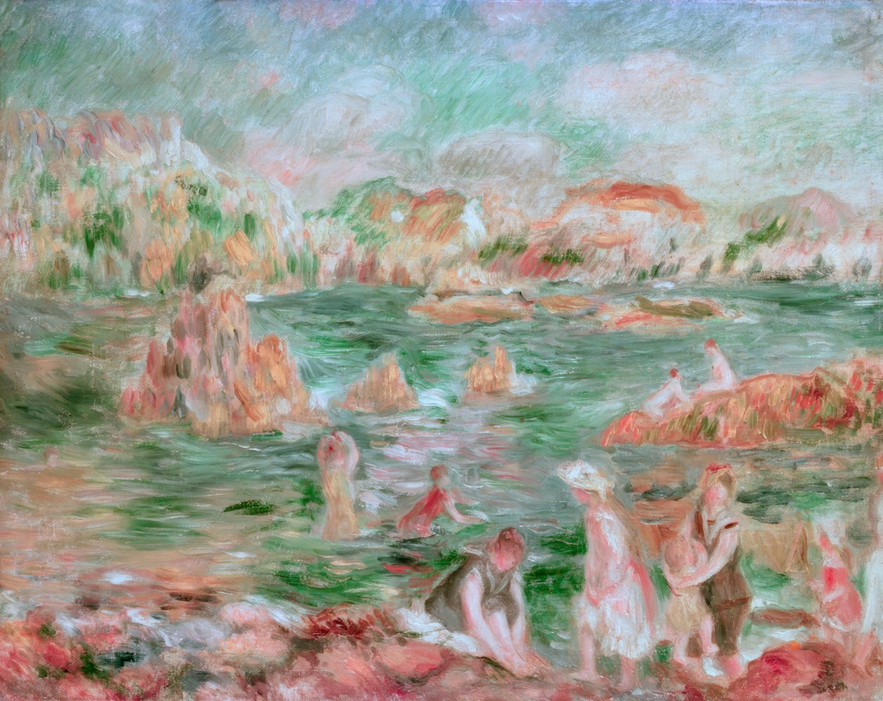 Plage de Guernesey - Pierre-Auguste Renoir