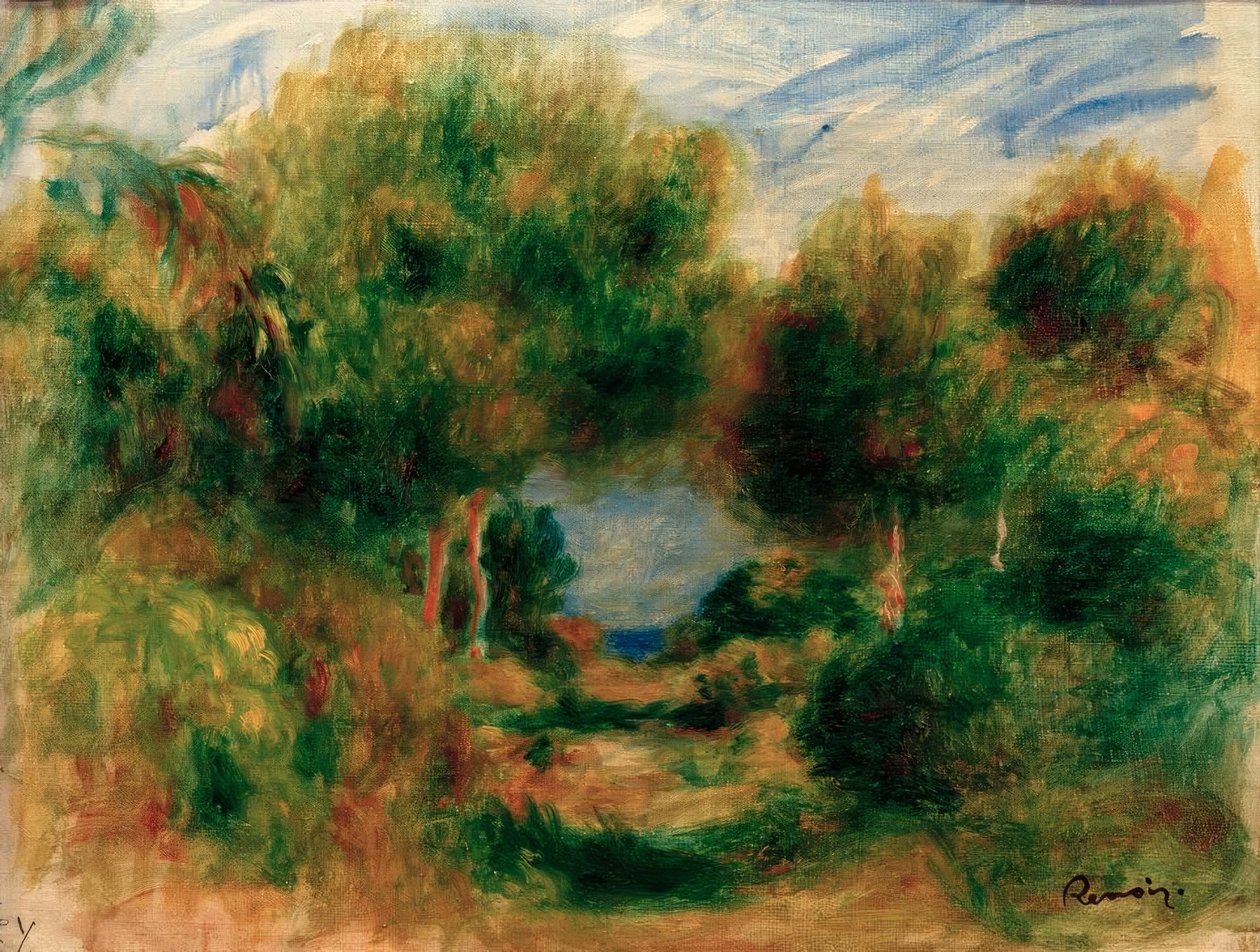 Sortie du bois, mer au fond - Pierre Auguste Renoir