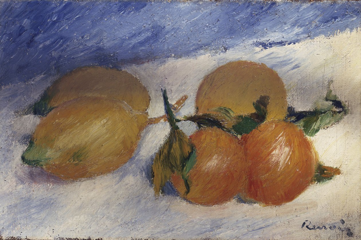 Nature Morte avec Citrons et Oranges - Pierre Auguste Renoir