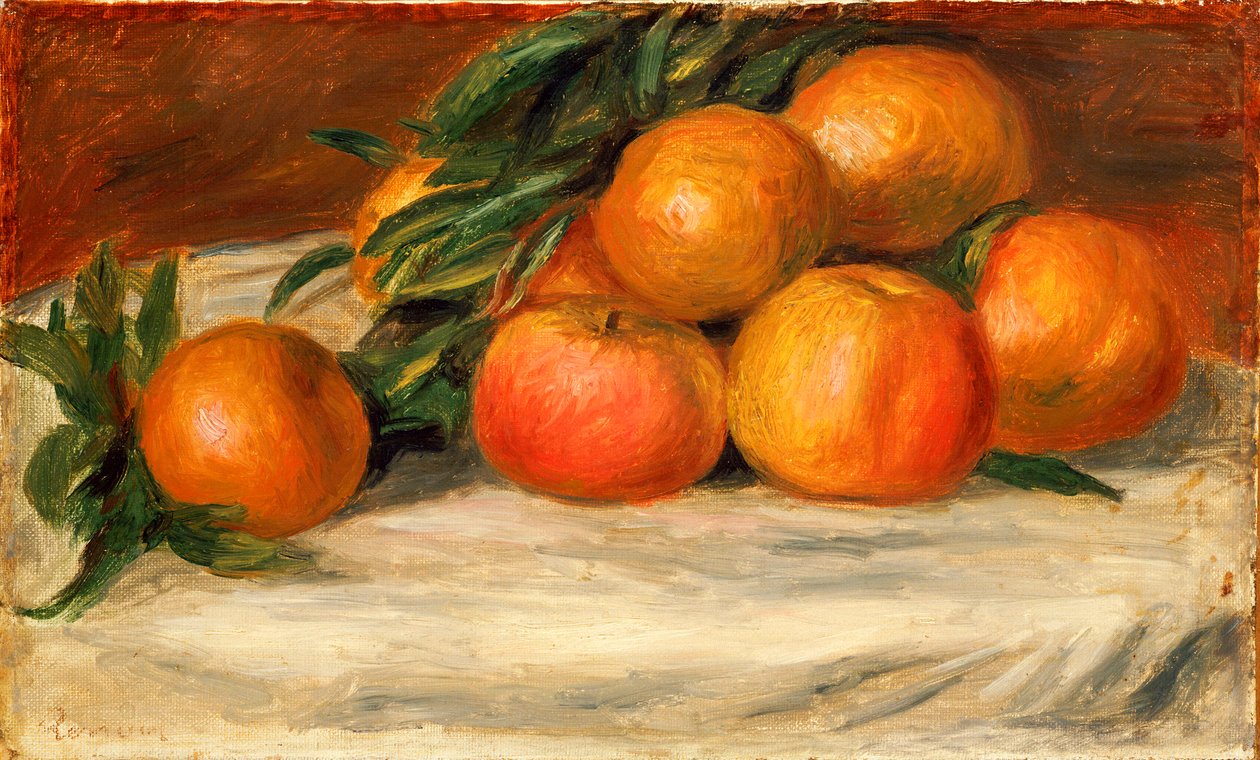 Nature morte avec pommes et oranges - Pierre Auguste Renoir