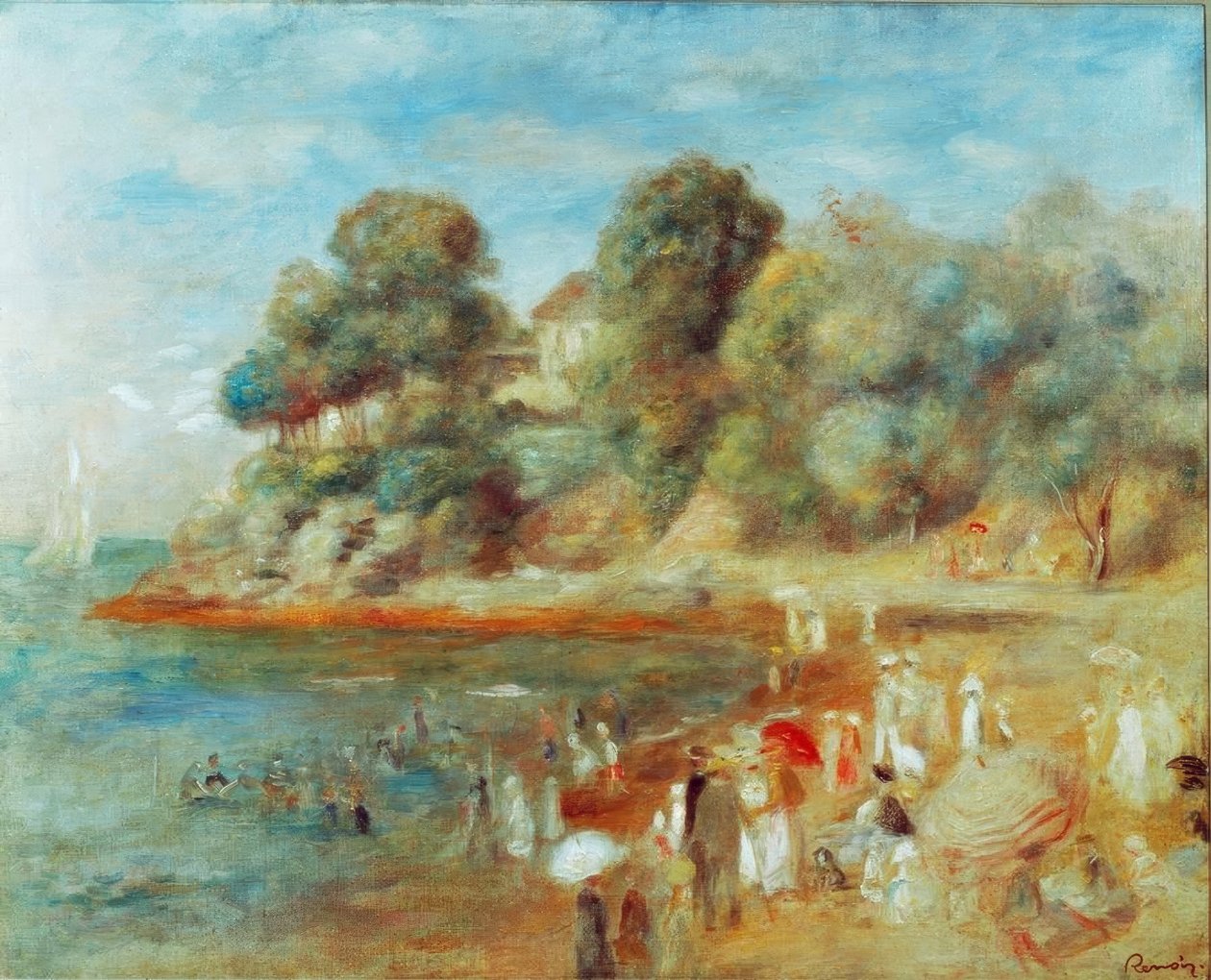 Plage à Pornic - Pierre Auguste Renoir