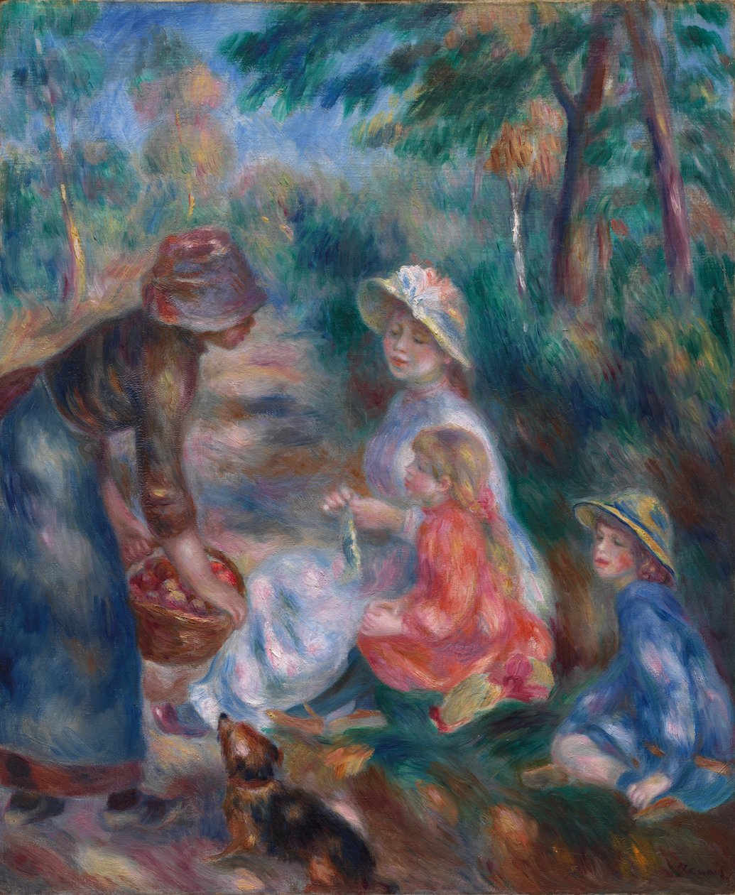 Le vendeur de pommes, vers 1890 - Pierre Auguste Renoir