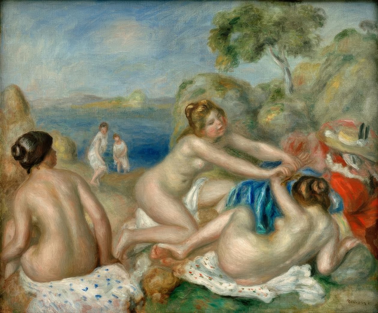 Trois baigneuses au crabe - Pierre Auguste Renoir
