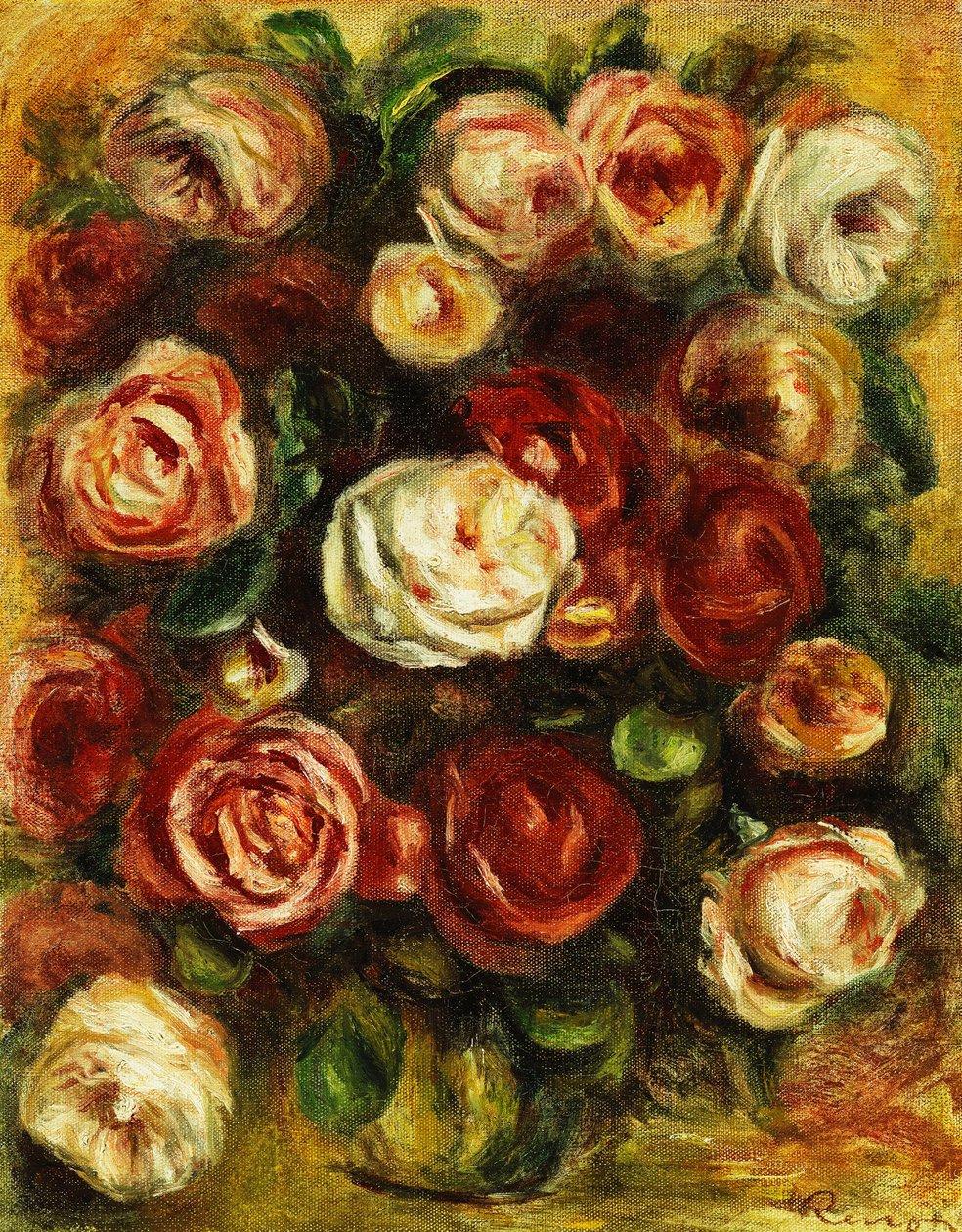Vase de roses - Pierre-Auguste Renoir
