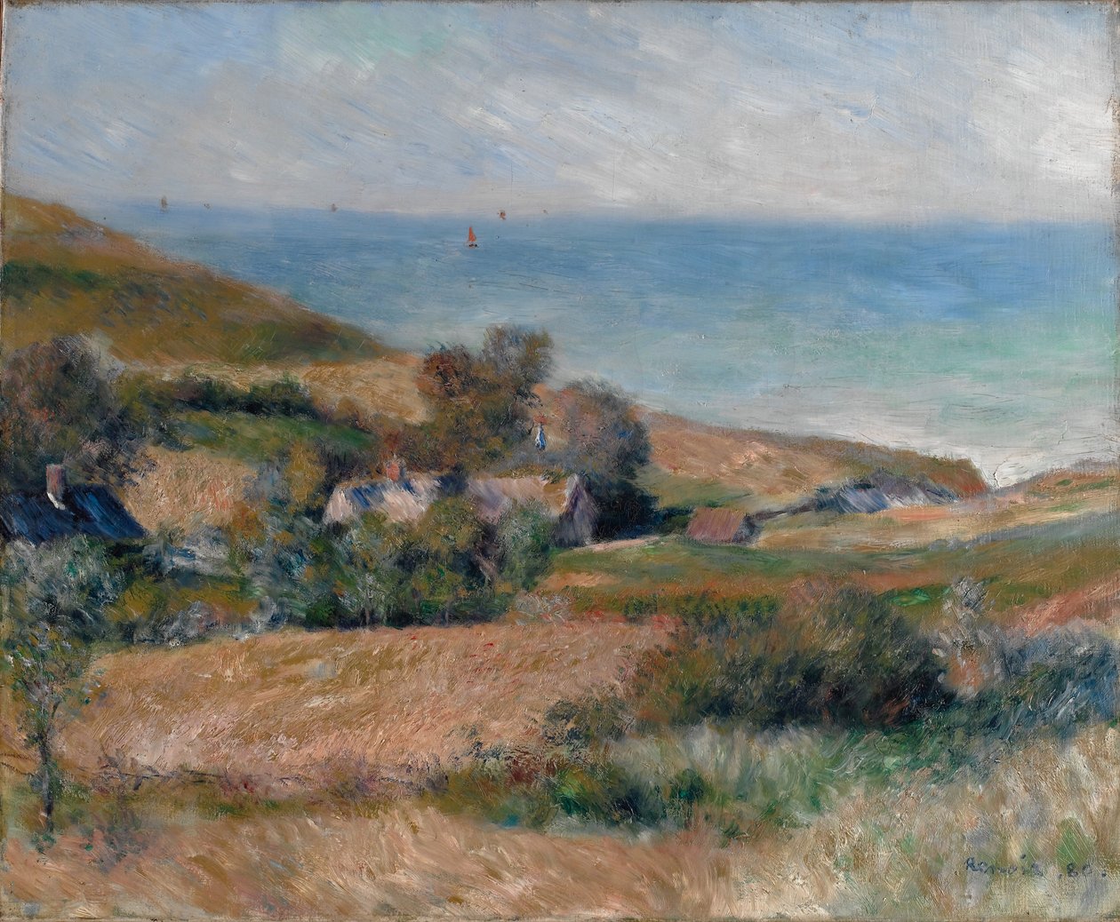 Vue de la côte près de Wargemont en Normandie, 1880 - Pierre Auguste Renoir