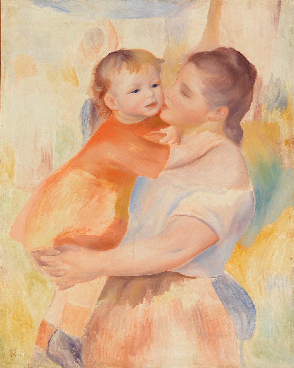 La Blanchisseuse et son enfant - Pierre-Auguste Renoir