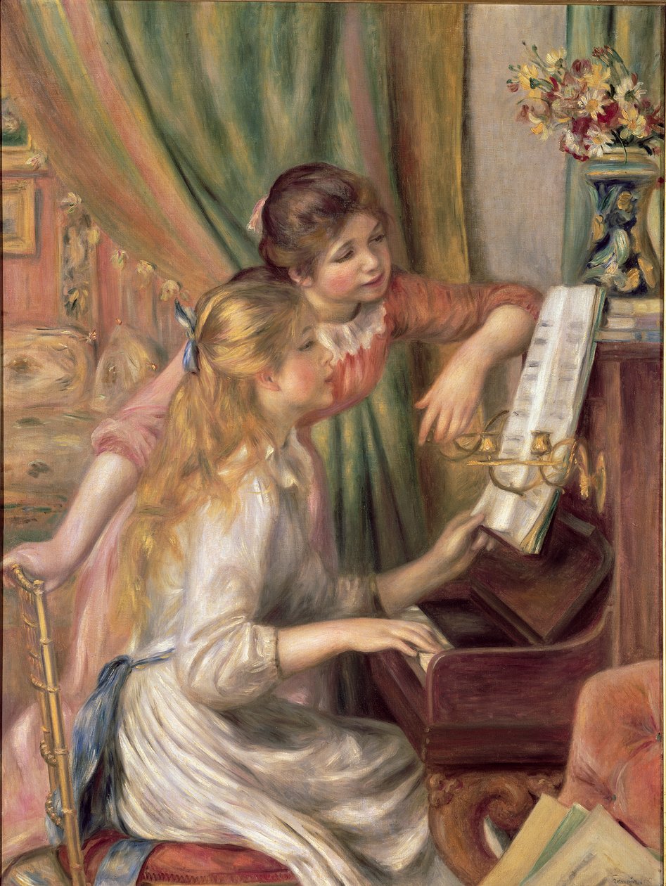 Jeunes filles au piano - Pierre Auguste Renoir