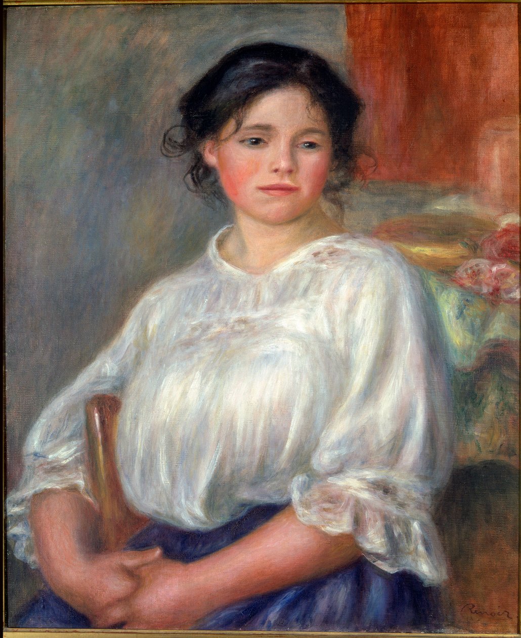 Jeune fille assise - Pierre Auguste Renoir