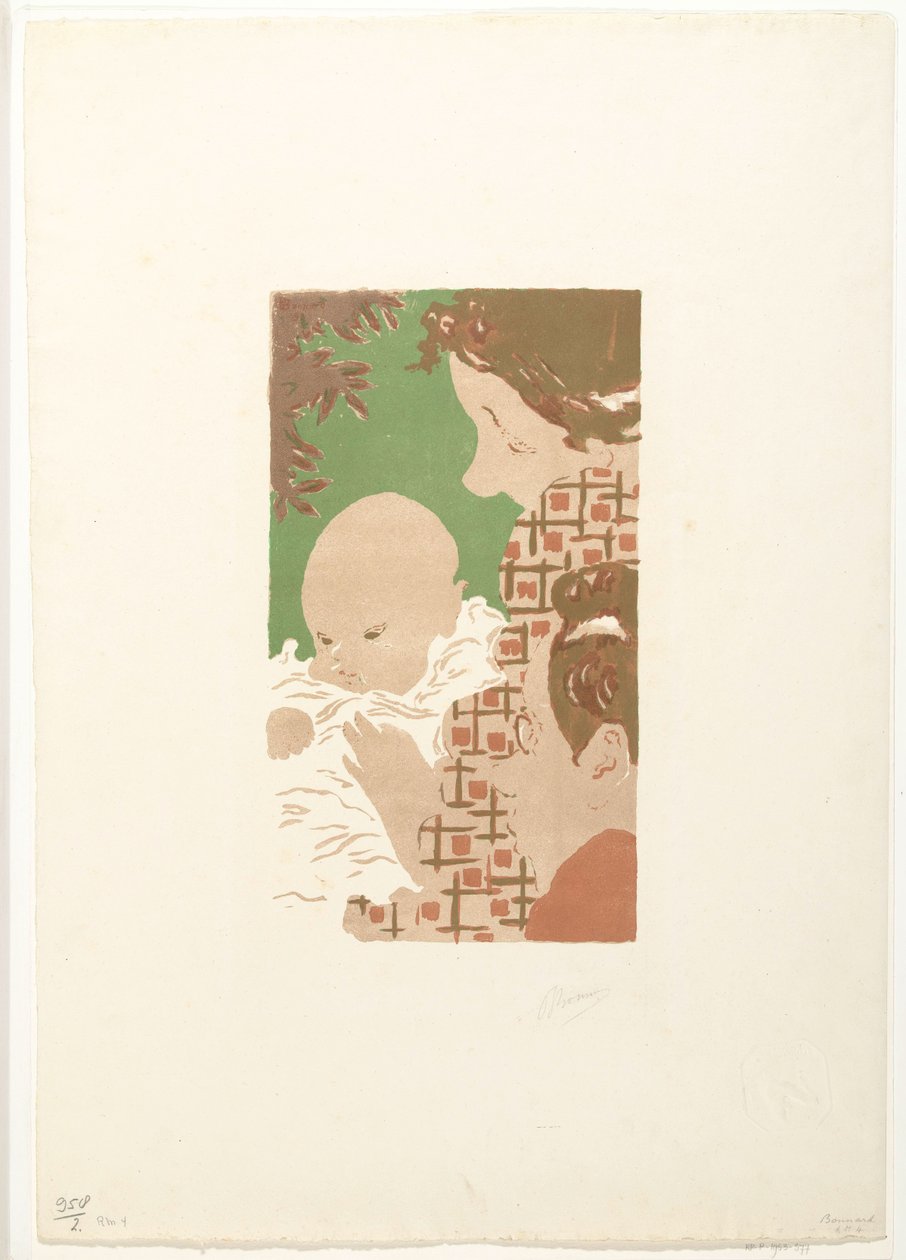 Andrée Terasse avec son fils Jean et son frère Pierre Bonnard (Scène de famille) - Pierre Bonnard