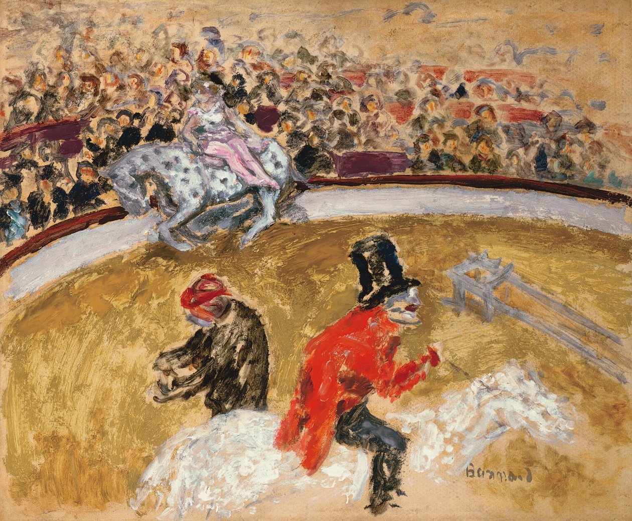 Au cirque, vers 1897 (huile sur carton) - Pierre Bonnard