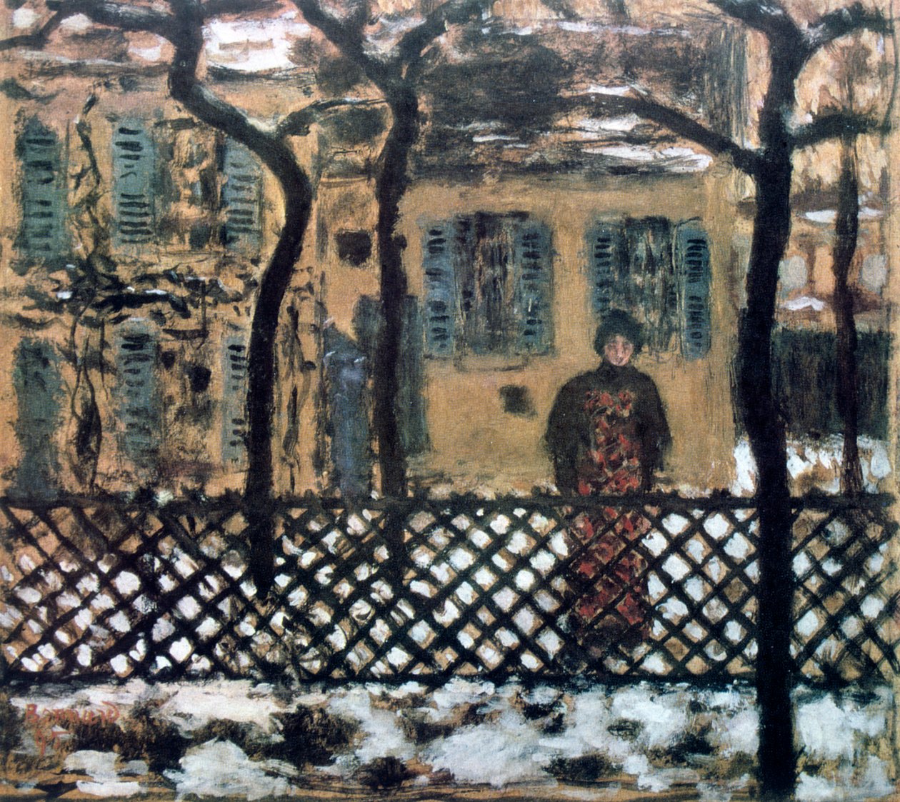 Derrière la clôture, vers 1895 - Pierre Bonnard