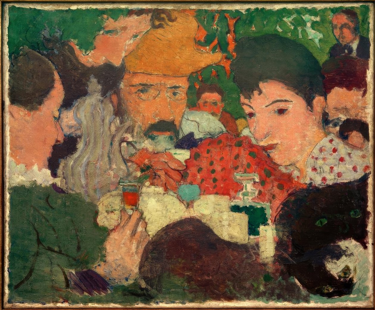 Goûter au jardin, étude pour L