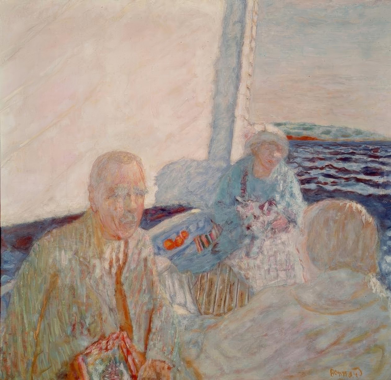 En voilier - Pierre Bonnard